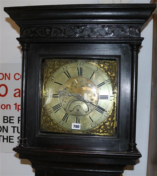 Geo. Goulde, South Molton. Oak longcase clock